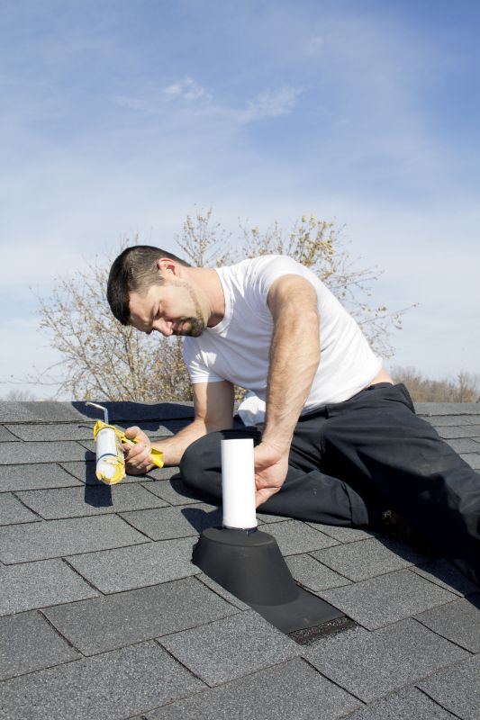 Roof Flashing Repair Close-up